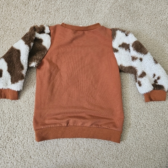 Wallen crew neck sweater with fleece arms 110/ 4T/5 T Bell Bottoms Kids Large - Picture 5 of 7